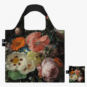 Nákupná taška LOQI, Ruysch - Still Life with Flowers on a Marble Tabletop Recycled Bag 2