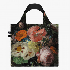 Nákupná taška LOQI, Ruysch - Still Life with Flowers on a Marble Tabletop Recycled Bag